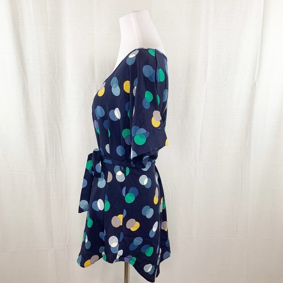 ModCloth Jessy B polka dot tie waist tunic top - Picture 4 of 12